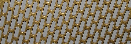 Perforation in brass
